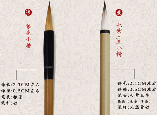 如何选择毛笔最适合写多大的字？毛笔的大小、