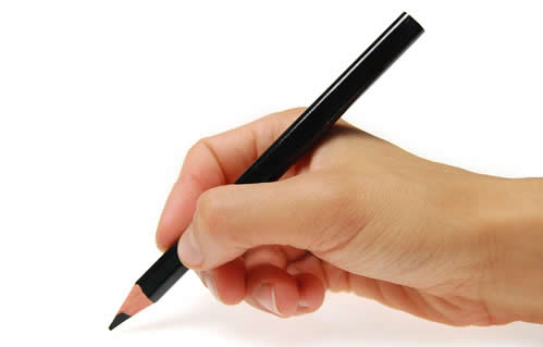 书法教程之铅笔的握笔方法